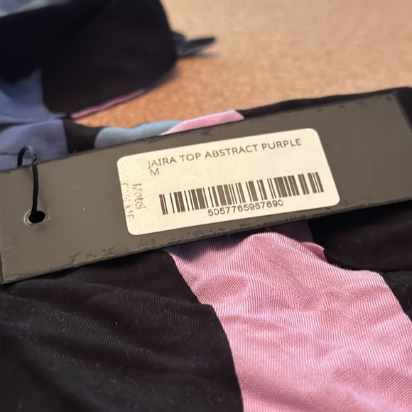 MOTEL - JIRA TOP ABSTRACT PURPLE - NWT - Picture 2 of 2